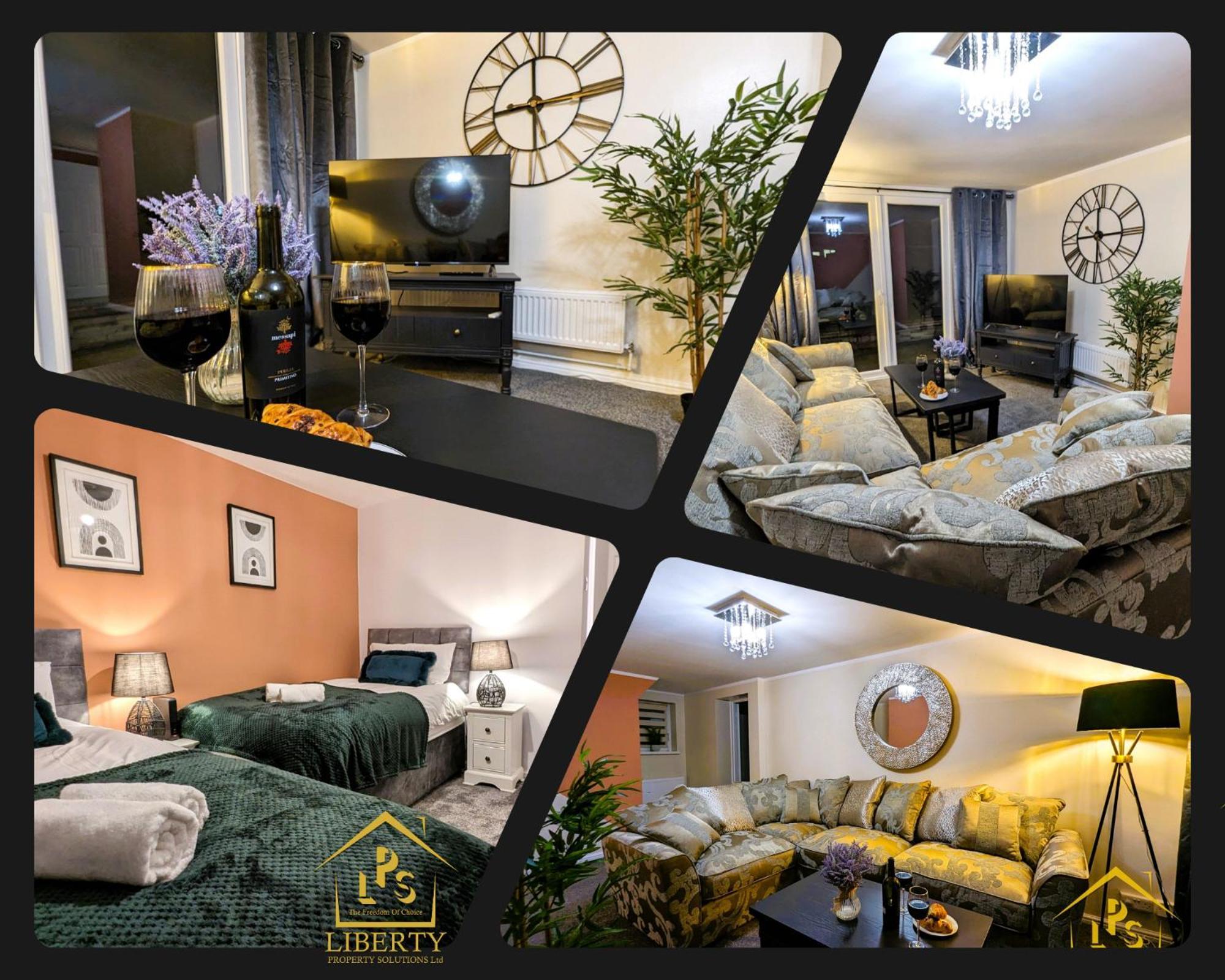 6 Guests * 4 Bedroom * Free Wi-Fi *헌팅던 외부 사진
